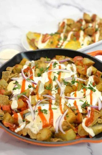 Doner Kebab Breakfast Skillet (Restaurant Style Breakfast)