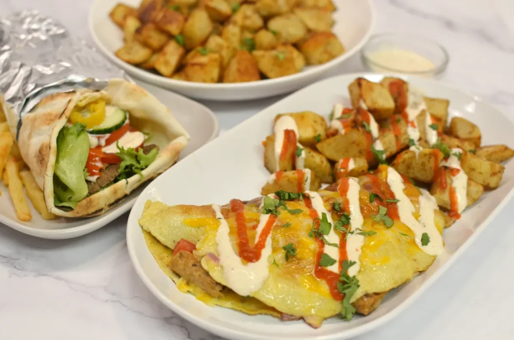 Doner Kebab Omelet (Easy Restaurant Style Breakfast) recipe 3